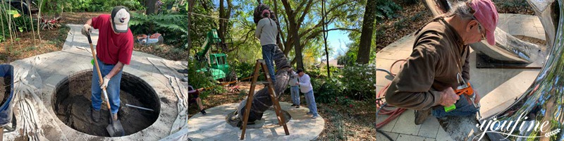 metal yard sculptures for sale