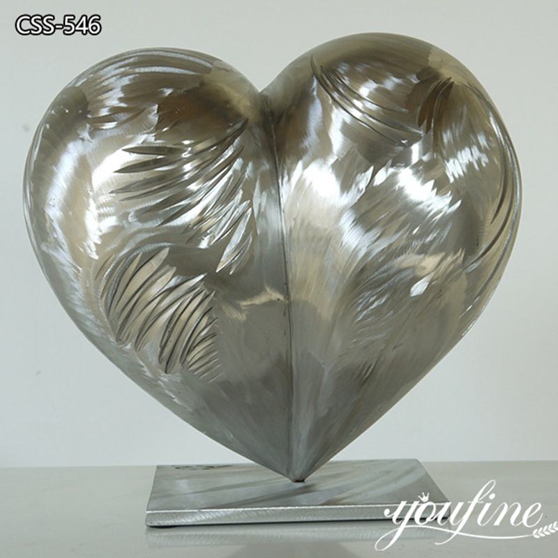 metal heart sculpture