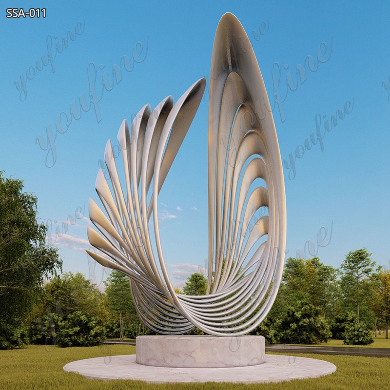 stainless steel seashell statue for sale (3)